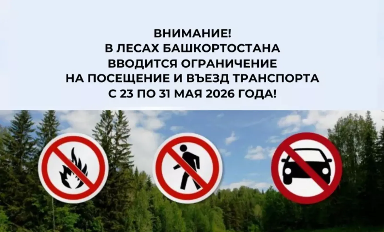 Урманнарда янгын чыкмасын өчен!