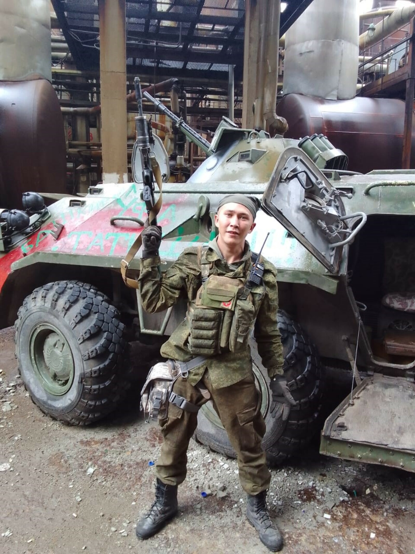 Украина солдатларының БТРын урлаган...